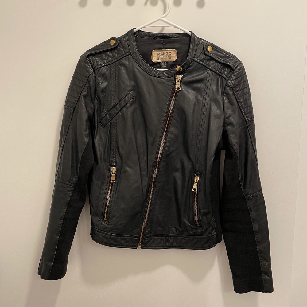 MANGO leather jacket